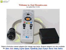 Tablet Screenshot of akai-remotes.com